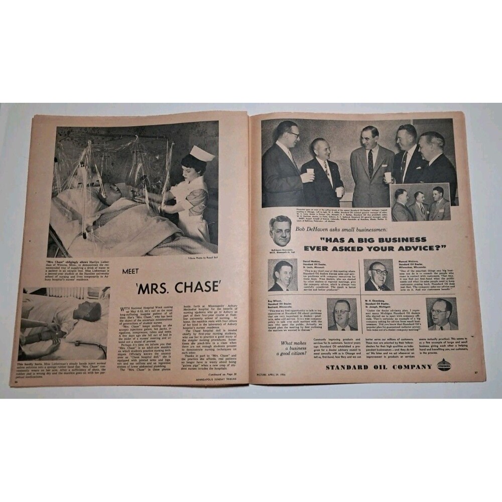 Picture Roto Magazine Minneapolis Sunday Tribune 4/29/1956 Judy Schaefer - Picture 8 of 11